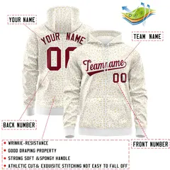 White Khaki Leopard Print Varsity Letterman Jacket Hoodie 4