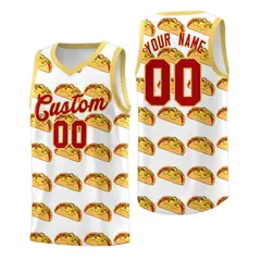 White Khaki Mexican Colors Graffiti Basketball Jersey 1