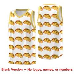 White Khaki Mexican Colors Graffiti Basketball Jersey 6
