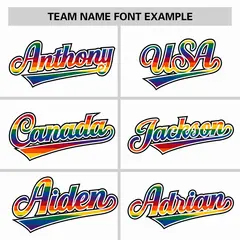 White LGBT Rainbow Pride Month Letterman Bomber Jacket 5