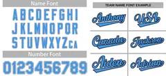 White Light Blue-Black Raglan Sleeves Baseball Jersey 3
