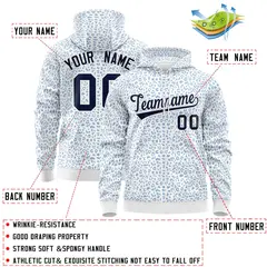 White Light Blue Leopard Print Varsity Full-Zip Letterman Jacket Hoodie 4