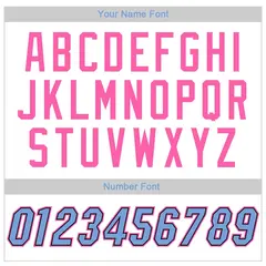 White Light Blue-Pink Classic Sets Basketball Jersey 4