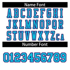 White Light Blue-Purple Football Jersey 4