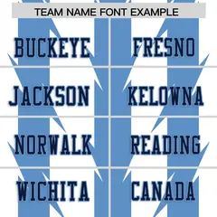 White Light Blue Razr Stripe Graffiti Pattern Flag Football Jersey 3