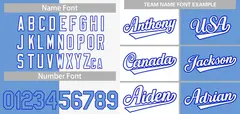 White Light Blue Royal Split Full-Button Baseball Jersey 3