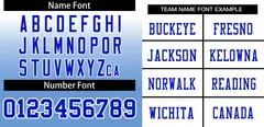 White Light Blue Royal-White Gradient Football Jersey 3