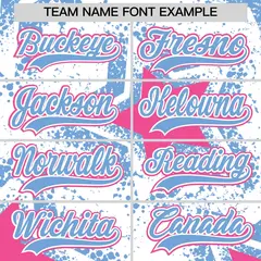 White Light Blue Star Graffiti Baseball Jersey 7