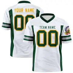 White Light Gray Scratch Pattern Authentic Football Jersey