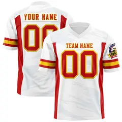 White Light Gray Scratch Pattern Authentic Football Jersey 1