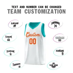 White Light Green Chest Slash Pattern Basketball Jersey 3