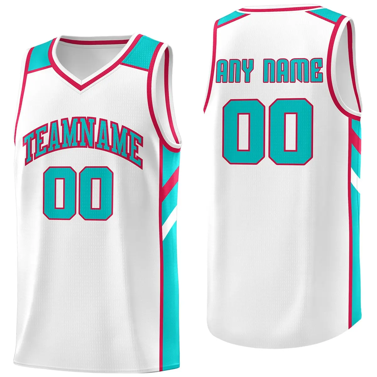 Men's White Light Green Classic Basketball Jersey