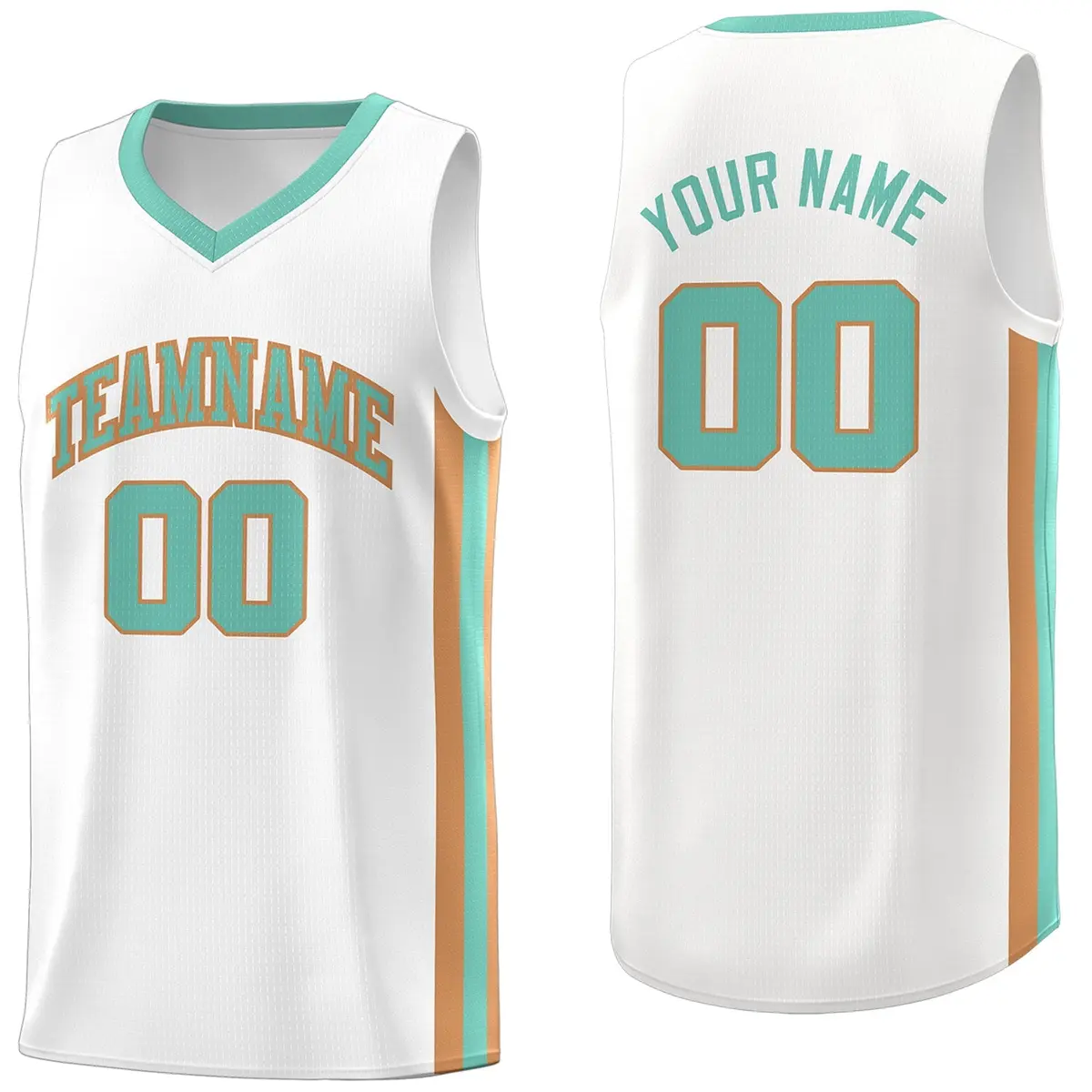 White Light Green Khaki Classic Basketball Jersey