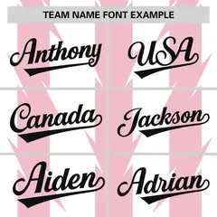 White Light Pink Blade Pattern Raglan Baseball Jersey 3