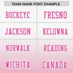 White Light Pink Gradient Side Pattern Football Jersey 3