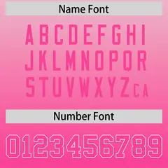White Light Pink Gradient Side Pattern Football Jersey 4