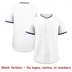 White Light Pink Purple Baseball Jersey 8