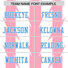 White Light Pink Razr Stripe Graffiti Flag Football Jersey 3