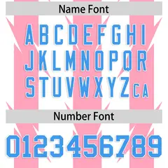White Light Pink Razr Stripe Graffiti Flag Football Jersey 4