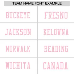 White Light Pink Sequin Lettering Moisture-Wicking Football Jersey 3