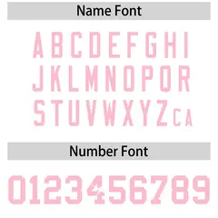 White Light Pink Sequin Lettering Moisture-Wicking Football Jersey 4