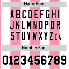White Light Pink Stripe Two-Button Softball Jersey 4