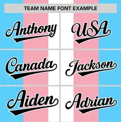White Light Pink Transgender Pride Color Block Baseball Jersey 3