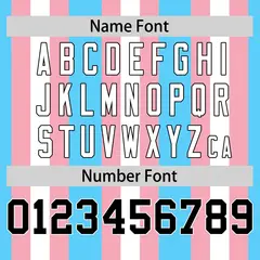 White Light Pink Transgender Pride Color Block Baseball Jersey 4