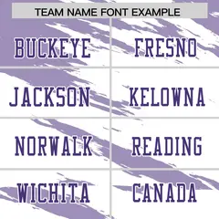 White Light Purple Scratch Pattern Authentic Football Jersey 3