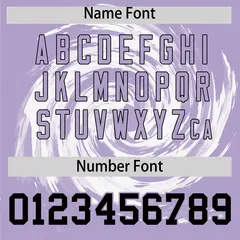 White Light Purple Swirl Graffiti Baseball Jersey 4