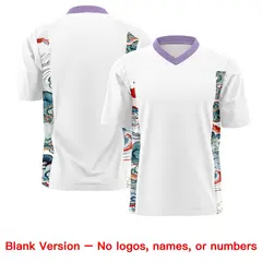 White Light Purple Ukiyo-e Auspicious Clouds Graffiti Football Jersey 7