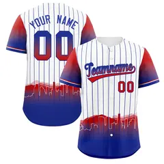 White Los Angeles City Silhouette Baseball Jersey