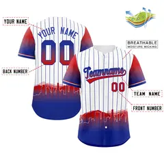 White Los Angeles City Silhouette Baseball Jersey 2