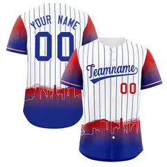 White Los Angeles City Silhouette Baseball Jersey