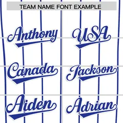 White Los Angeles City Silhouette Baseball Jersey 3