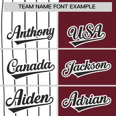 White Maroon Split Fashion Baseball Jersey 3