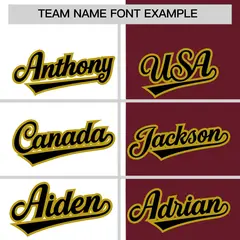 White Maroon Split Fashion Baseball Jersey 3