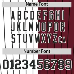 White Maroon Two Tone Striped Fashion Baseball Jersey 4