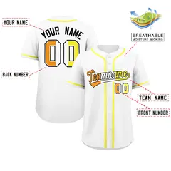 White Maverique Pride Month Baseball Jersey 2