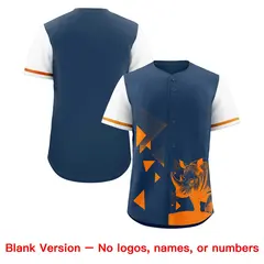 White Midnight Blue Raptor Series Raglan Baseball Jersey 8