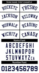 White Navy Blue Classic Team Basketball Jersey 3