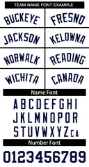 White Navy Blue Classic Team Basketball Jersey 3