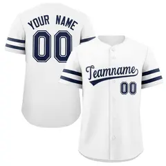 White Navy Classic Authentic Baseball Jersey