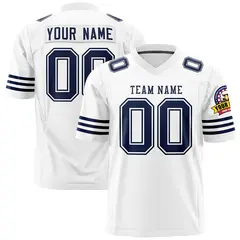 White Navy Classic Authentic Football Jersey 1