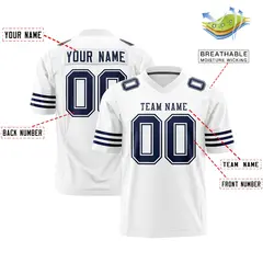 White Navy Classic Authentic Football Jersey 2