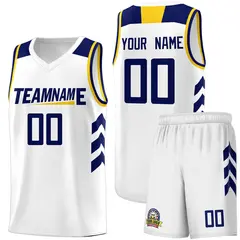 White Navy Classic Sports Uniform Basketball Jersey Sets