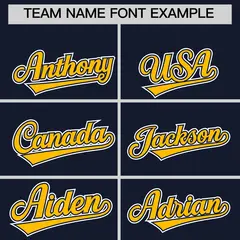 White Navy Gold Short Sleeve Full-Snap Varsity Jacket 5