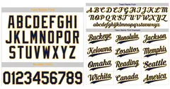 White Navy-Gold Stripe Fashion Authentic Baseball Jersey 3