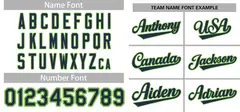 White Navy-Green Full-Button Classic Baseball Jersey 3