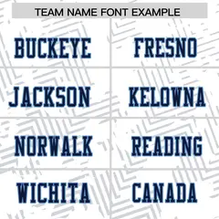 White Navy-Light Blue Graffiti Line Football Jersey 3